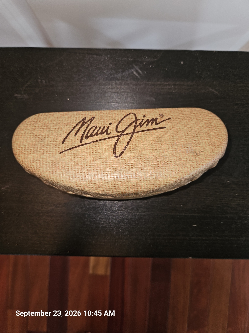 Maui Jim Tan Textured Sunglasses Case